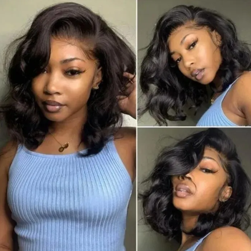 13x4 bob wig 180% density body wave