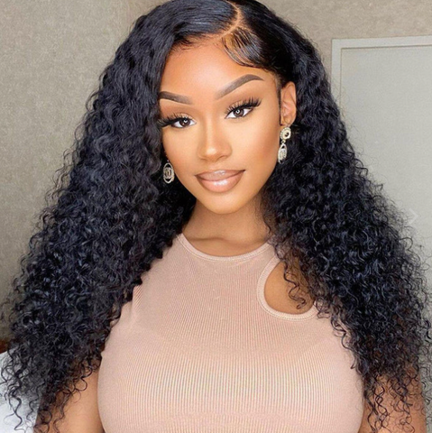 13x6 frontal wig 180% density deep curly