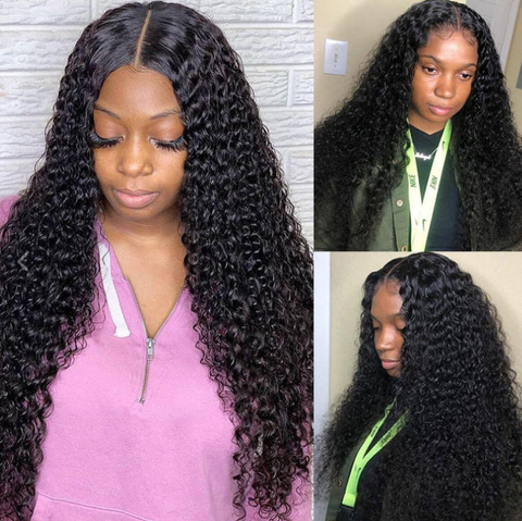 13x6 frontal wig 180% density deep curly