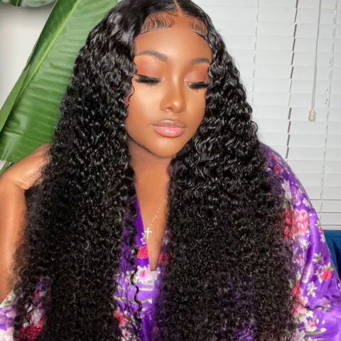 13x6 frontal wig 180% density deep curly