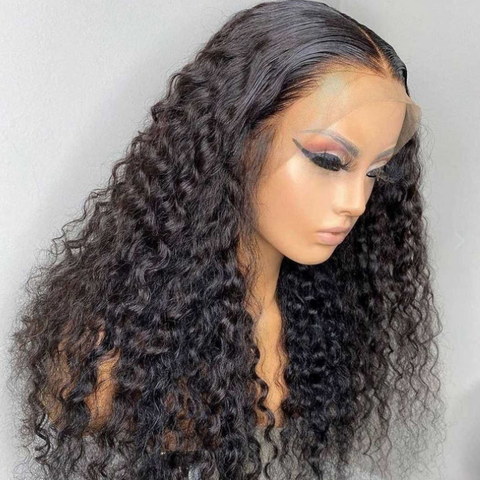 13x6 frontal wig 180% density deep wave