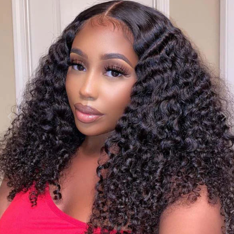 13x6 frontal wig 180% density deep wave