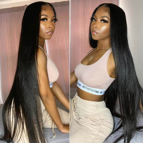5x5 glueless wig 150% density straight