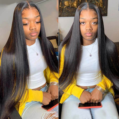 5x5 glueless wig 150% density straight