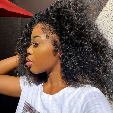 13x4 frontal wig 150% density deep curly
