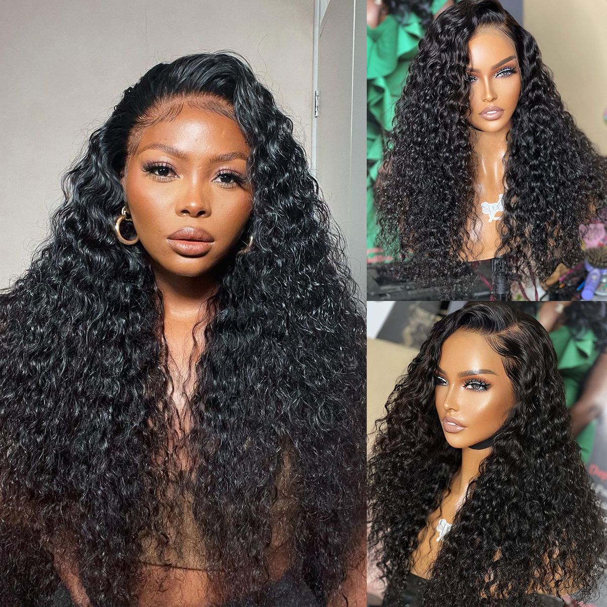 13x4 frontal wig 150% density water wave