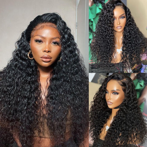 13x4 frontal wig 150% density water wave
