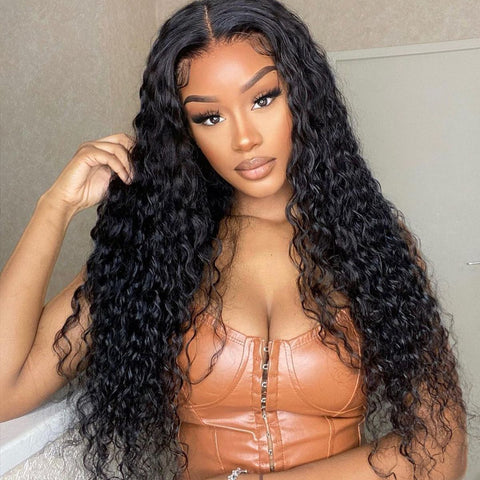 13x4 frontal wig 150% density water wave