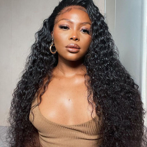 13x4 frontal wig 150% density water wave