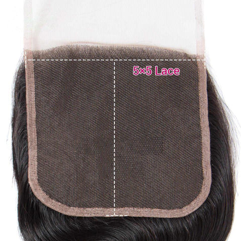 5x5 lace closure straight