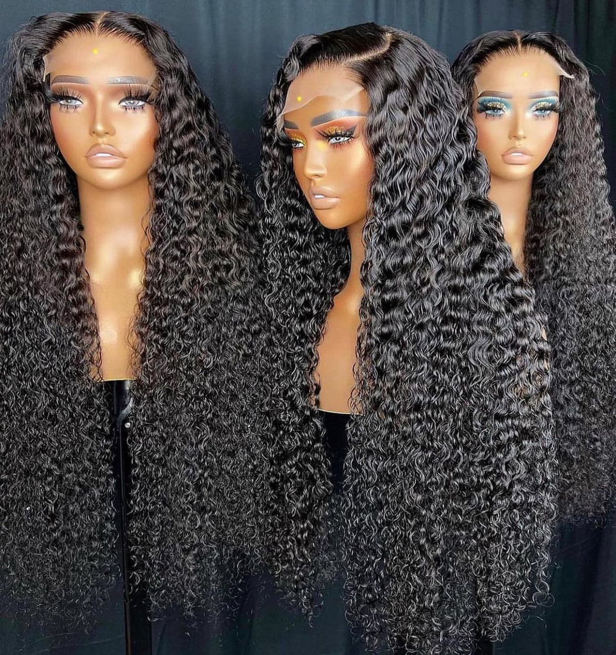 5x5 HD wig 180% density deep curly