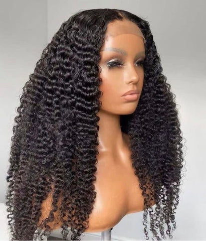 5x5 glueless wig 150% density deep curly