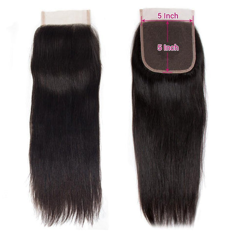 5x5 lace closure straight
