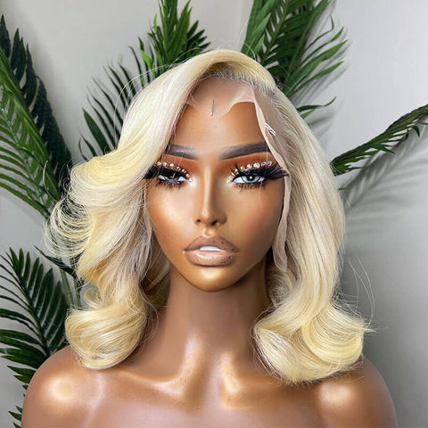613 13x4 bob wig 150% density body wave