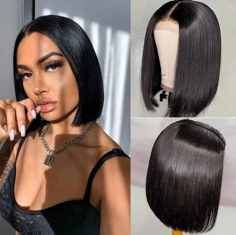13x4 bob wig 180% density straight
