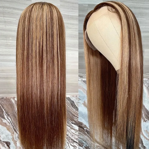 13x4 frontal wig 150% density P4/27 color